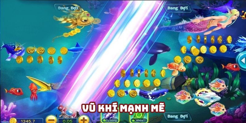 Hệ thống vũ khí mạnh mẽ tuyệt vời để tiêu diệt con mồi