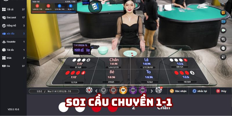 Soi cầu chuyền 1-1 để đặt cược